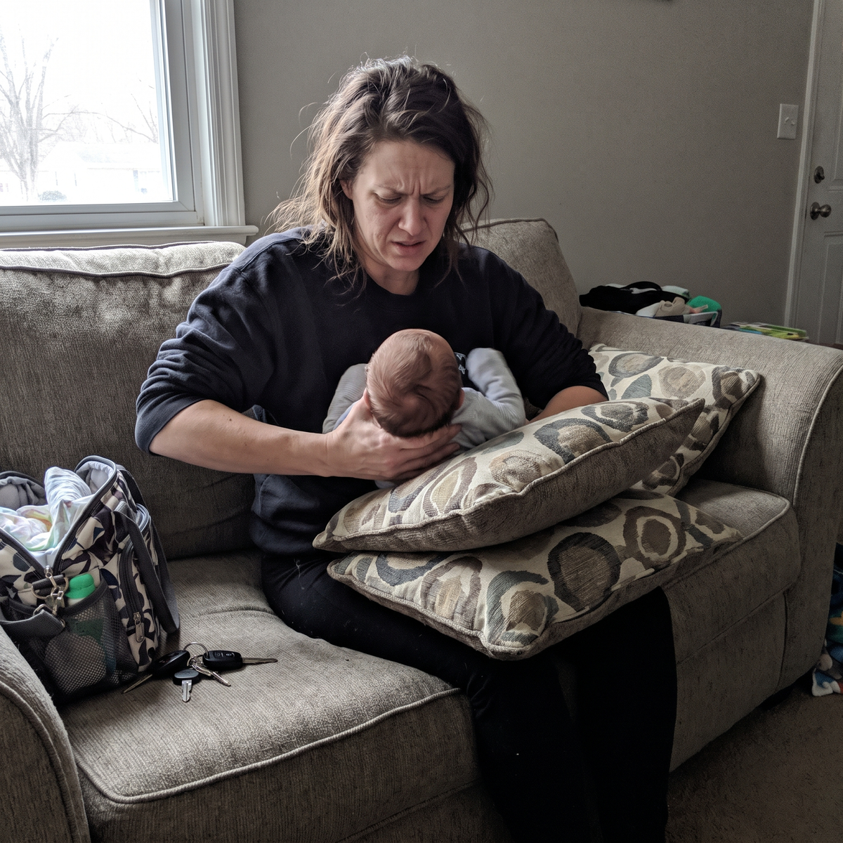 Wearable Nursing Pillow for Back & Arm Relief